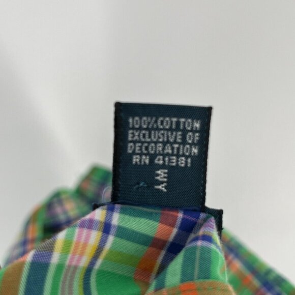 Ralph Lauren Custom Fit Plaid Shirt XL Pink Green Blue Pony Logo Classic Preppy - Picture 9 of 9